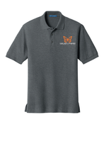 Load image into Gallery viewer, Atascadero Fine Arts Academy Staff AFAA Silk Touch Polo by The Lonely Oak, black short-sleeve shirt