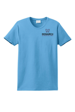 Load image into Gallery viewer, Light grey Monarch Ladies' Essential Cotton Tee by The Lonely Oak, featuring a soft cotton fabric and classic fit.