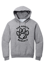 Load image into Gallery viewer, Bengals Paw Print Hooded Sweater - San Benito Elementary