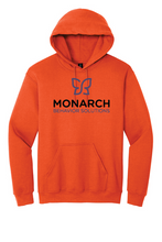 Load image into Gallery viewer, Youth Monarch Fleece Pullover Hoodie by The Lonely Oak, featuring a soft fleece fabric and comfortable fit, displayed in a front view.