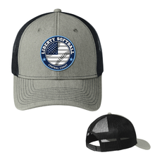 Load image into Gallery viewer, Liberty Softball Snap-Back Trucker Cap