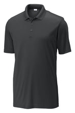 Load image into Gallery viewer, Iron grey Hounds Basketball Club coach's polo shirt by The Lonely Oak displayed front view, casual athletic style.
