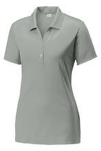 Load image into Gallery viewer, Ladie's Hounds Basketball Club Coach's Polo by The Lonely Oak featuring silver fabric and front design.
