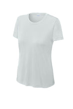 Load image into Gallery viewer, Ladie's Hounds Basketball Club Tee by The Lonely Oak displayed on a hanger, featuring a casual fit and team logo design.
