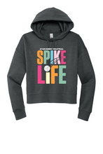 Load image into Gallery viewer, AHS Volleyball Ladies Fleece Crop Hoodie
