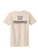 Load image into Gallery viewer, Light blue Monarch Lady's Essential Cotton Tee by The Lonely Oak, showing a comfortable, casual women's t-shirt with a round neckline.
