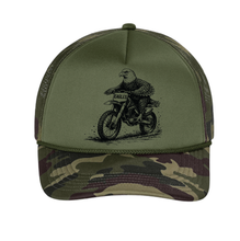 Load image into Gallery viewer, Templeton Eagles dirtbike trucker cap by TCFS Designs featuring embroidered eagle logo and structured mesh back for outdoor wear
