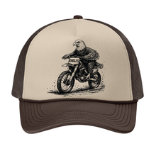 Load image into Gallery viewer, Templeton Eagles dirtbike trucker cap by TCFS Designs featuring a mesh back and embroidered eagle logo on the front.
