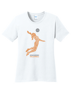 Load image into Gallery viewer, AHS Volleyball Ladie's Cut Tee - Volleyball Spike Silhouette
