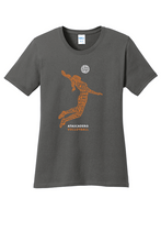 Load image into Gallery viewer, AHS Volleyball Ladie's Cut Tee - Volleyball Spike Silhouette
