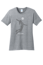 Load image into Gallery viewer, AHS Volleyball Ladie's Cut Tee - Volleyball Spike Silhouette
