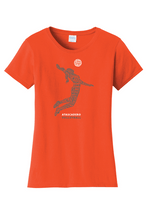 Load image into Gallery viewer, AHS Volleyball Ladie's Cut Tee - Volleyball Spike Silhouette
