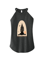 Load image into Gallery viewer, Doomsday Skate Women's Rocker Tank by Skate Goddess from The Lonely Oak, featuring a graphic design on a black sleeveless top.
