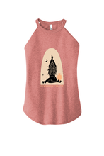 Load image into Gallery viewer, Doomsday Skate Women's Rocker Tank by Skate Goddess, featuring a stylish graphic design on a black sleeveless top.
