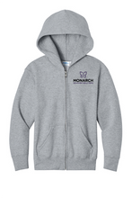 Load image into Gallery viewer, Monarch YOUTH Fleece Full Zip Hoodie
