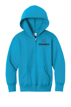 Load image into Gallery viewer, Monarch YOUTH Fleece Full Zip Hoodie
