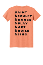 Load image into Gallery viewer, Atascadero Fine Arts Academy AFAA logo tee by The Lonely Oak, navy blue t-shirt with white AFAA logo on front.
