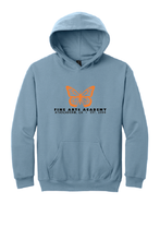 Load image into Gallery viewer, The Lonely Oak Atascadero Fine Arts Academy AFAA logo hoodie pullover sweater, shown in navy with logo on front.
