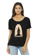 Load image into Gallery viewer, Doomsday Skate Slouchy Tee by The Lonely Oak featuring a relaxed fit and graphic design with skate goddess artwork.
