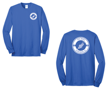 Load image into Gallery viewer, Youth AMS Activities long sleeve tee in royal blue by The Lonely Oak, featuring a comfortable fit and vibrant color.
