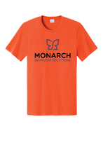 Load image into Gallery viewer, Youth Monarch Core Cotton Tee by The Lonely Oak, showing a comfortable white cotton t-shirt with a simple design and crew neckline.

