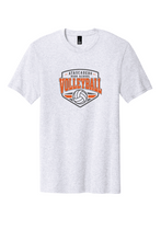 Load image into Gallery viewer, The Lonely Oak AHS Volleyball Cotton Tee featuring Atascadero Volleyball logo on white fabric with blue accents
